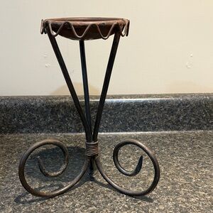 Wrought Iron Candle Holder